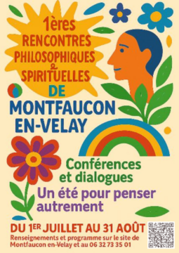 affiche Rencontres philosophiques et spirituelles de montfaucon-en-velay